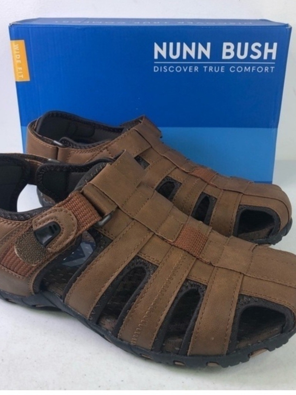 Nunn Bush Brown Leather Fisherman Sandals